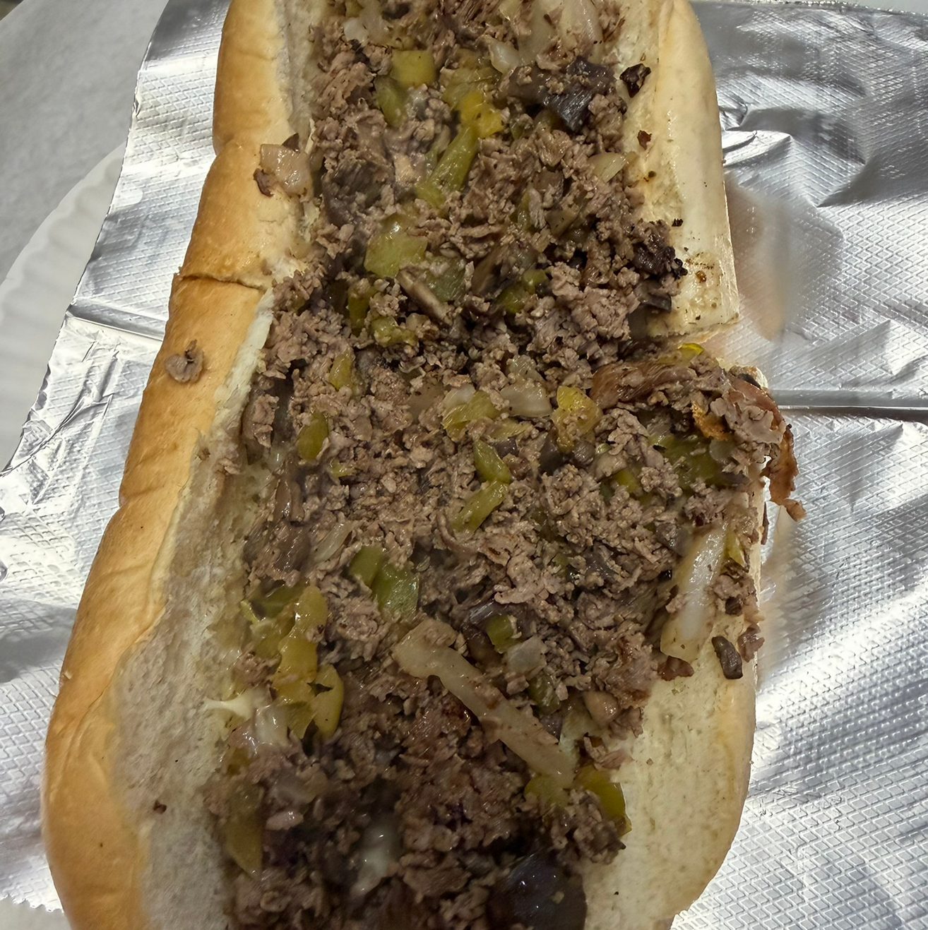 Lg Pepper Steak Sub.