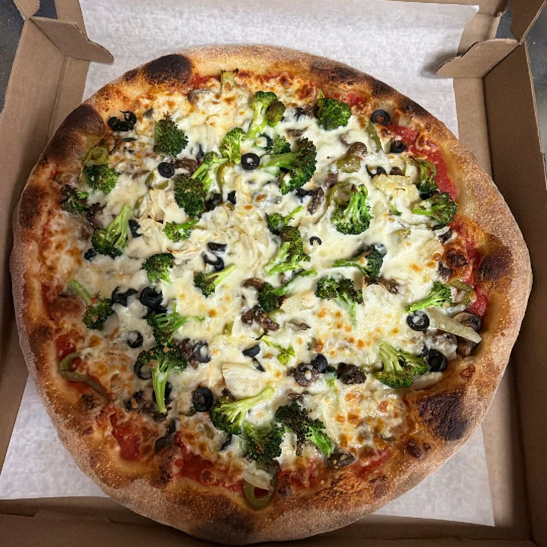 XLG Veggie Pizza.