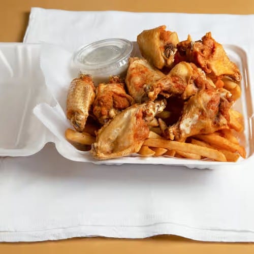 Fresh Wing Dinner.