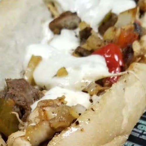 Lg Onion Steak Sub.