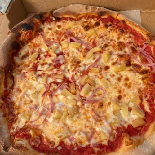 XLG BBQ Hawaiian Pizza.