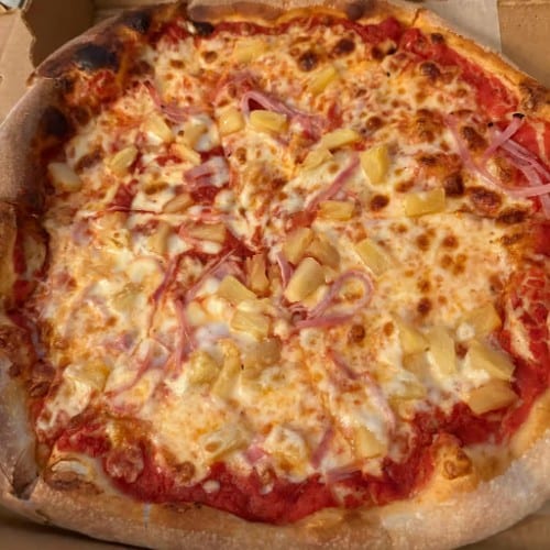 Sicilian BBQ Hawaiian Pizza.