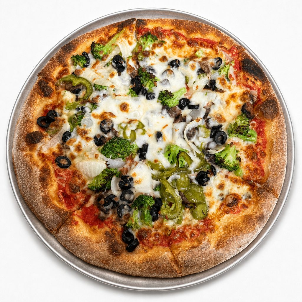 Medium Veggie Pizza.