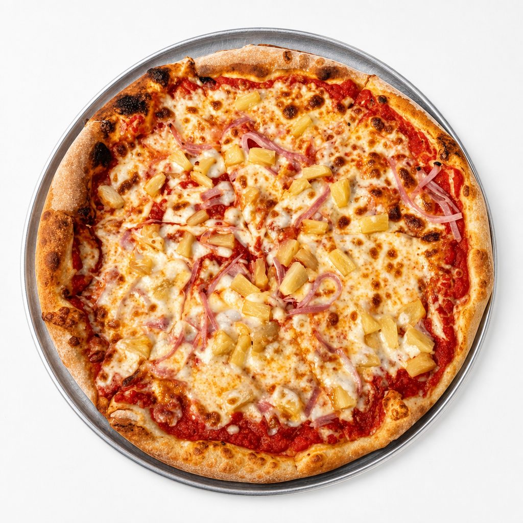 Medium BBQ Hawaiian Pizza.