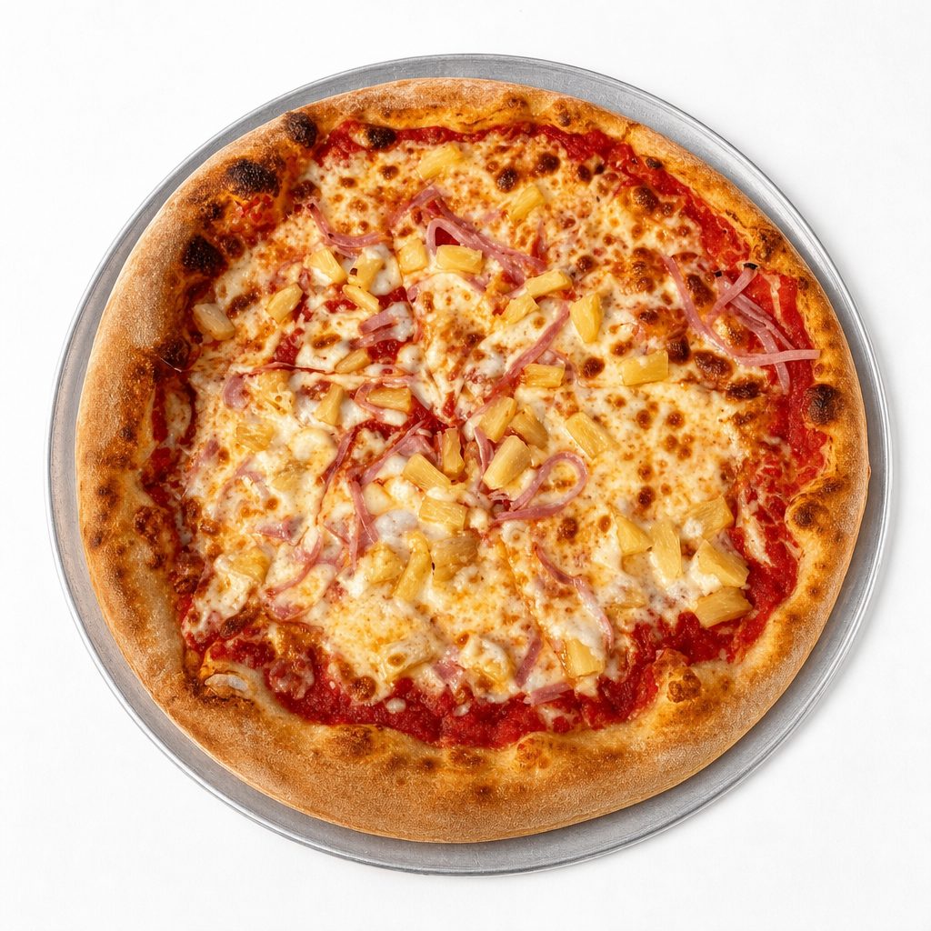 Sicilian Hawaiian Pizza.