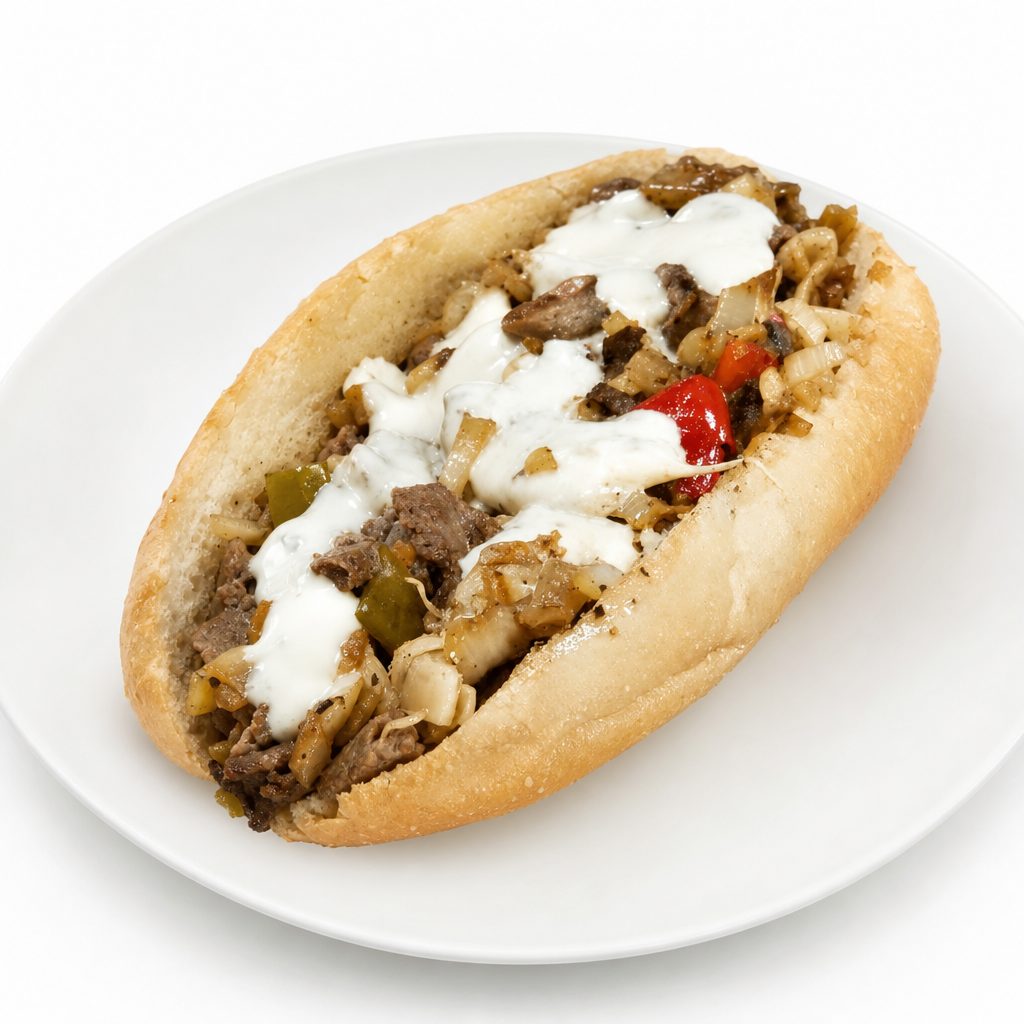 Lg Onion Steak Sub.