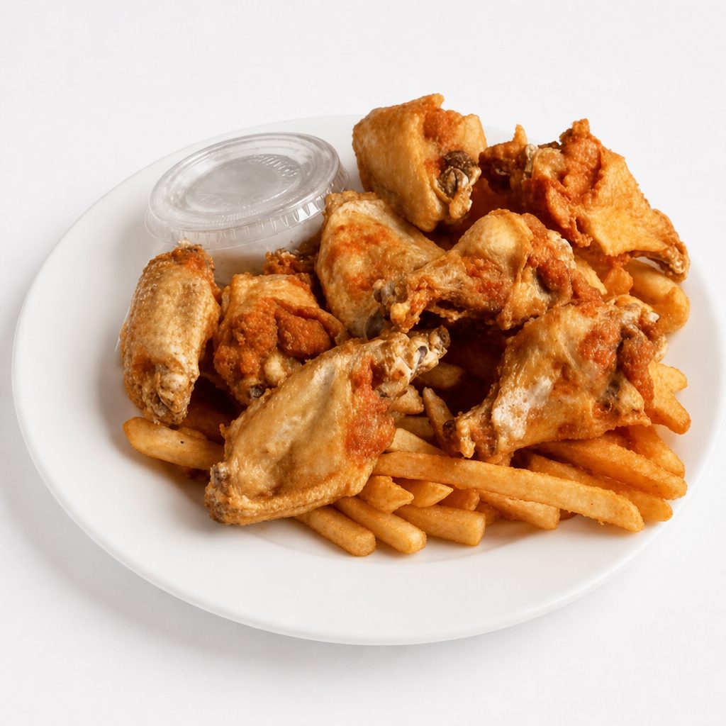 Fresh Wing Dinner.