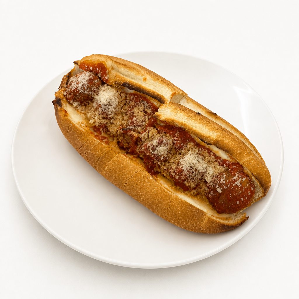 Lg Meatball Parm Sub.