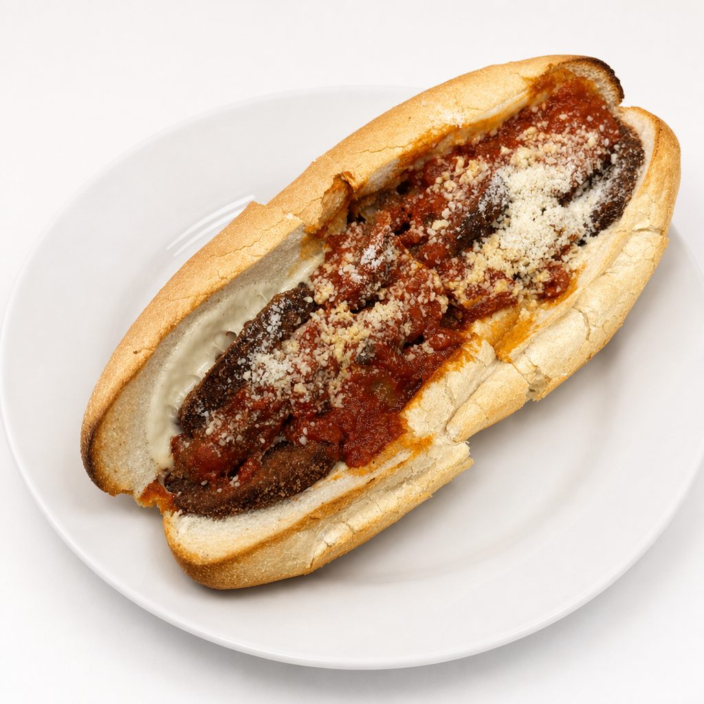 Lg Eggplant Parm Sub.