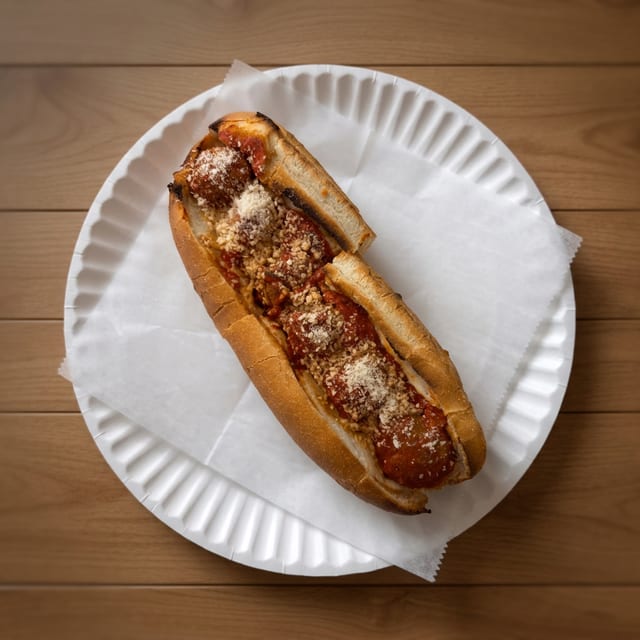 Meatball Parm Sub.